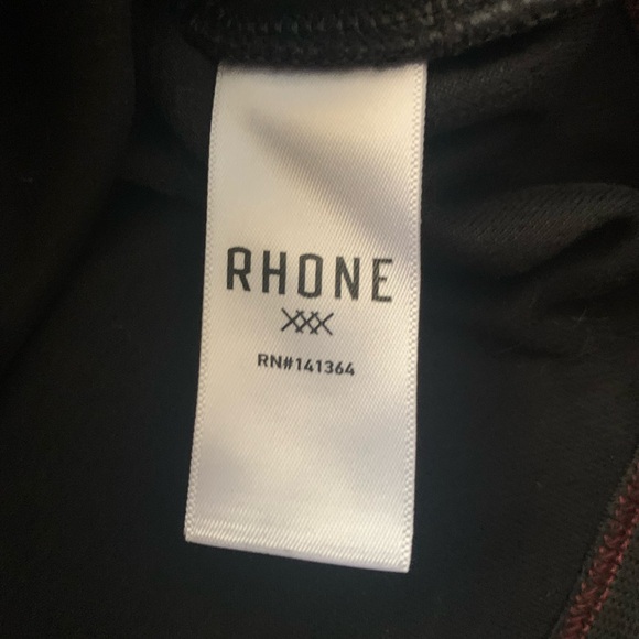 Rhone Men’s Large 1/4 Zip Pullover Long Sleeve Black - Picture 6 of 9
